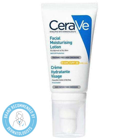 CeraVe Facial Moisturising Ενυδατική Λοσιόν Προσώπου Ημέρας με SPF30 με Υαλουρονικό Οξύ & Ceramides 52ml