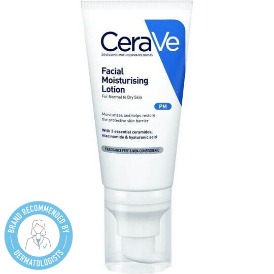 CeraVe PM Light 24ωρη Ενυδατική Λοσιόν Προσώπου Νυκτός με Υαλουρονικό Οξύ & Νιασιναμίδη 52ml